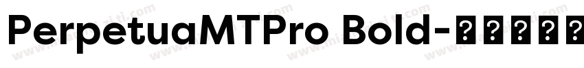 PerpetuaMTPro Bold字体转换